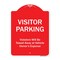 Signmission Visitor Parking Violators Towed Away Vehicle Owners Expense Alum Sign, 18" L, 24" H, RW-1824-9870 A-DES-RW-1824-9870 - alternate 1